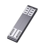 Portable Laptop Tablet Stand Aluminum Foldable Phone Stand Mini Computer Stand Cooling Folding Laptop Holder – Grey