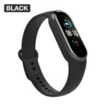 Silicone Smart Watch Band Replacement for Xiaomi Mi Band 5 – Black