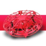 Mini Flying Cool Light Induction Suspension Drone Hand-held Gesture Remote Quadcopter Flying Toy Gift – Red