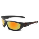 Fashion Sunglasses Men Sports Glasses UV400 Protection Women Golf Sunglasses Fishing Goggles – Red/Black