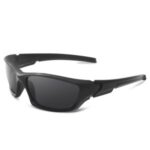 Fashion Sunglasses Men Sports Glasses UV400 Protection Women Golf Sunglasses Fishing Goggles – Grey/Black
