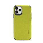 HAT PRINCE ENKAY PC-032 Business Series Cloth Texture TPU+PU Leather Phone Case for iPhone 11 Pro 5.8-inch – Green