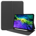 Smart PU Leather Stand Tablet Case with Pen Slot for iPad Pro 11-inch (2020)/(2018) – Black