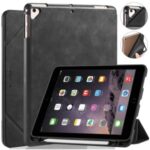 DG.MING See Series Auto Wake & Sleep Leather Phone Case for Apple iPad 9.7-inch (2018)/iPad 9.7-inch (2017) – Black
