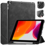 DG.MING See Series Case Auto Wake & Sleep Leather Shell for Apple iPad 10.2 (2019) – Black