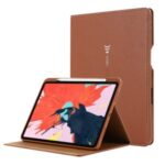 GIBEI Litchi Texture PU Leather + TPU Tablet Protective Cover Case for iPad Pro 11-inch (2020) – Brown