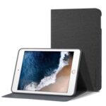 X-LEVEL Canvas Series Cloth Texture Leather Protective Cover for iPad Mini 4 / iPad Mini (2019) 7.9-inch – Black