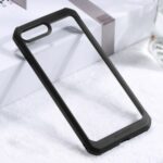 X-LEVEL Shockproof Clear PC Back + Soft TPU Edge Hybrid Shell for iPhone 8 Plus/7 Plus 5.5 inch – Black