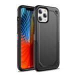 Phone Cover Plastic + TPU Hybrid Rugged Armor Case for iPhone 12 Pro Max 6.7 inch – Black