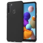 LENUO Twill Texture TPU Case for Samsung Galaxy A21 (US Version) – Black