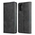 Auto-absorbed Leather Wallet  Shell for Samsung Galaxy A51 5G SM-A516 – Black