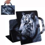 Handheld Style Pattern Printing Wallet Stand Leather Tablet Protective Case for Samsung Galaxy Tab A 8.4 (2020) – Tiger