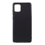 Carbon Fiber TPU Case for Samsung Galaxy A81 / Note 10 Lite – Black