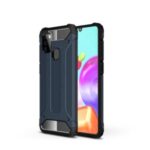 Armor Guard Plastic + TPU Hybrid Case for Samsung Galaxy A21s – Dark Blue