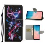 Pattern Printing Flip Leather Cover Wallet Cell Phone Case for Samsung Galaxy A51 SM-A515 – Magic Butterfly