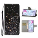 Pattern Printing Flip Leather Cover Wallet Phone Case for Samsung Galaxy A31 – Glittery Element