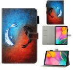 Pattern Printing Wallet Leather Stand Case for Samsung Galaxy Tab A 10.1 (2019) – Fish