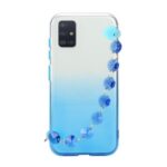 Bracelet Crystal Style Soft TPU Cell Phone Case for Samsung Galaxy A51 SM-A515 – Blue