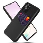 KSQ Cloth + PU Leather + PC Hybrid Case with Card Slot Shell for Samsung Galaxy Note 20 Plus/20 Pro – Black