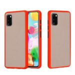 Matte Skin Drop-resistant Cover PC + TPU Hybrid Case for Samsung Galaxy A41 (Global Version) – Red