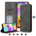 Auto-absorbed PU Leather Cell Phone Case with Card Slots for Samsung Galaxy A31 – Black