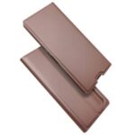 Magnetic Adsorption Stand Card Holder Leather Case for Sony Xperia L4 – Rose Gold