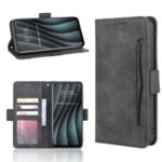 Multiple Card Slots Wallet Leather Cell Phone Case for HTC Desire 20 Pro – Black