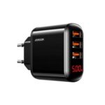 JOYROOM HKL-USB59 Sharp Series 3.4A Intelligent Digital Travel Wall Charger (3 USB) – EU Plug