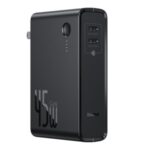 BASEUS Power Station(GaN)2-in-1 Quick Charge Power Bank & Charger Dual Type-C Ports 10000mAh 45W CN Standard – Black