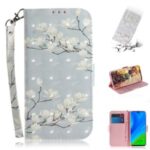 Pattern Printing Light Spot Decor PU Leather Wallet Case for Huawei P Smart 2020 – Vivid Flower