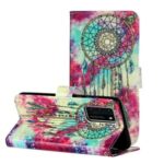 Pattern Printing Leather Wallet Phone Casing for Huawei P40 – Dream Catcher