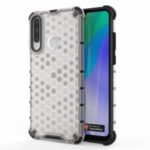 Honeycomb Pattern Special TPU + PC Hybrid Case for Huawei Y6p – White
