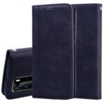 Business Style Magnetic Shell Pull Leather Case for Huawei P40 Pro – Black