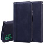 Business Style Magnetic Leather Shell for Huawei P40 lite 4G/nova 6 SE – Black