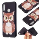 Pattern Printing Soft TPU Protective Back Case for Huawei P40 Lite E/Y7p/Honor 9C – Owl