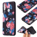 Pattern Printing Soft TPU Back Shell for Huawei Y6p – Red Flowers