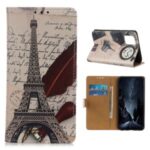 Pattern Printing Case PU Leather Wallet Stand Shell for Huawei Enjoy 20 Pro/Enjoy Z 5G – Tower and Letters