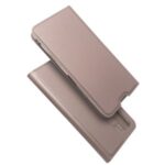 Magnetic Adsorption Stand Leather Card Holder Case for Huawei P40 Lite 5G / Nova 7 SE – Rose Gold