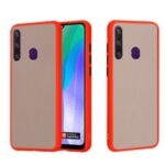 Matte Skin Drop-resistant PC + TPU Hybrid Mobile Phone Case for Huawei Y6p – Red