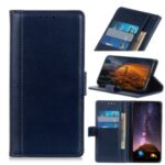 Wallet Stand Leather Phone Case for Motorola Moto One Fusion – Blue