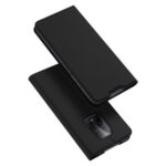 DUX DUCIS Skin Pro Series Leather Cover Flip Shell with Card Holder for Xiaomi Redmi 10X 5G/10X Pro 5G – Black