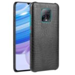 Crocodile Skin PU Leather Coated PC Stylish Case for Xiaomi Redmi 10X 5G/Redmi 10X Pro 5G – Black