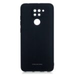 MOLAN CANO Rubberized TPU Cell Phone Case for Xiaomi Redmi Note 9 – Black
