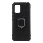 Anti-drop TPU Case with Finger Ring Kickstand for Xiaomi Mi 10 Lite 5G/Mi 10 Youth 5G – Black
