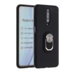 Kickstand Silicone Shell Case [Built-in Metal Sheet] for Xiaomi Redmi K30/Poco X2 – Black