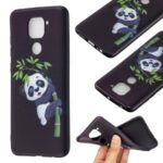 Printing Embossed TPU Phone Case for Xiaomi Redmi Note 9/Redmi 10X 4G – Panda Pattern