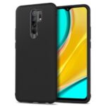 Jazz Series Twill Texture TPU Back Case for Xiaomi Redmi 9 – Black