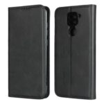 Auto-absorbed Wallet Leather Stand Case for Xiaomi Redmi Note 9 – Black