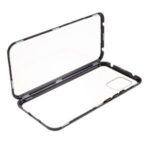 Detachable Case Magnetic Metal Frame + Double-sided Tempered Glass Cover for Xiaomi Mi 10 Lite 5G – Black