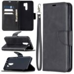 Wallet Stand PU Leather Phone Protection Case for Xiaomi Redmi 9 – Black